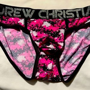 Andrew Christian Radiant Unicorn Brief Glamour Shimmering Pink